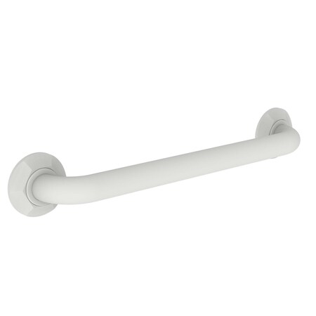Newport Brass 19" L, Two Post, Solid Brass, 16" Grab Bar in Matte White, Matte White 1200-3916/52